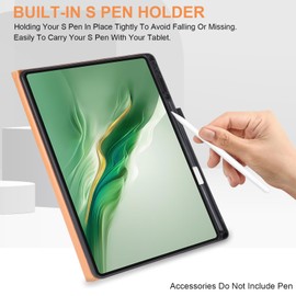 Vakarey Honor Magic Pad 2 Case with Pen Holder, for Honor MagicPad 2 12.3 Inch Case, Shockproof, Black