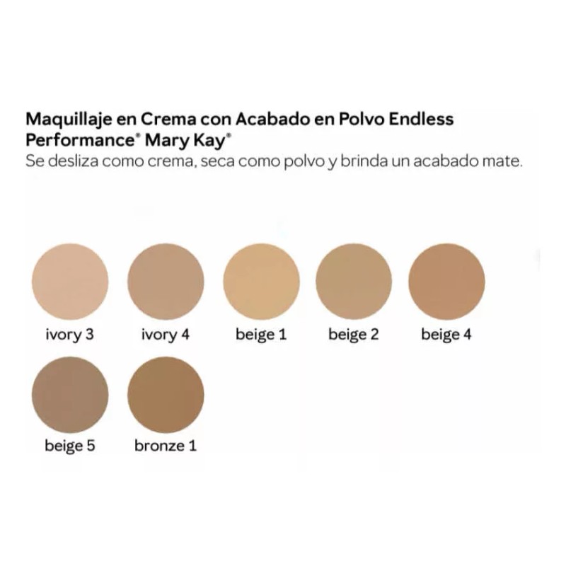 Mary Kay Maquillaje En Crema Con Acabado En Polvo Endless