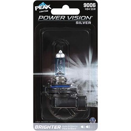 PEAK Power Vision Silver Automotive Performance Headlamp, 9006 HB4, Single