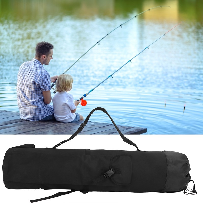MultiPurpose Fishing Bag Adjustable Folding Fishing Rod Pole Reel Lures