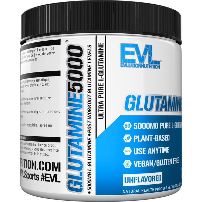 Evlution Evlution Nutrition Glutamine5000-5g Pure L-Glutamine Per Serving - Helps