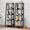 HOOBRO Ladder Shelf, 5-Tier Bookshelf, Corner Bookcase, Freestanding Storage Shelf