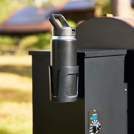 Magnetic Drink Holder Compatible with Traeger Grills and Blackstone Griddles -Will Hold All Kinds of Cups, Tumblers, Coffee Mugs and Bottles - Adheres to Non Heated Metal Portions of Grills