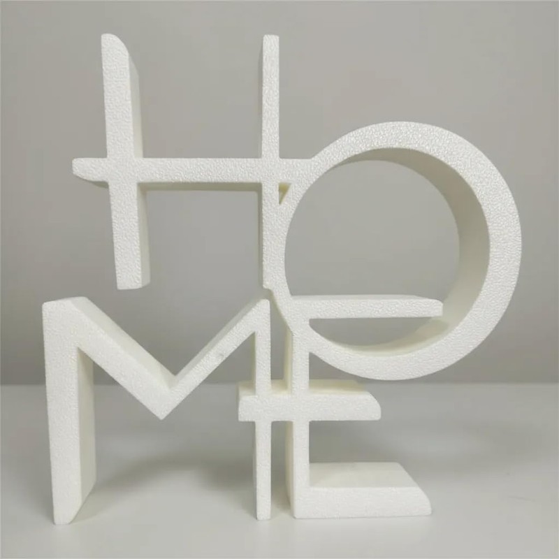 Genérico Home Escultura Decorativa Home Letrero Decoracion Mesa Blanco (Blanco)