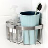 NUOBESTY Sponge Holder for Kitchen Sink, Corner Sink Caddy with