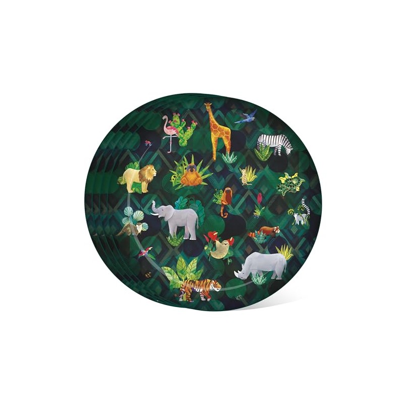Puckator RPLAT03 Animal Kingdom Set of 4 Recycled Plastic Bottles
