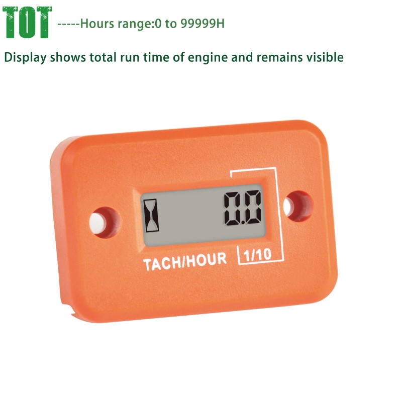 Yooreal Digital Tach Hour Meter,Tachometer Maintenance for Chain saws lawn