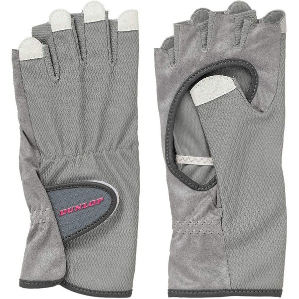 Dunlop TGG0119W Tennis Gloves, Two Handed Set, Gray (020), L