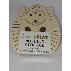 Horizon Group Animal Marker Pen Pencil Holder DIY Learn & Play Storage Cup w/ 5ct Marker Set