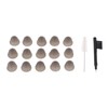 Hearing Amplifier Plugs Double Layers Silicone Ear Plug Tips Dome