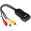 RCA RCA Composite Adapter, Black 7.60" x 4.90" x 1.00"