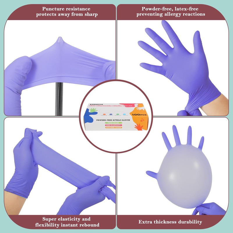 Kids Disposable Nitrile Gloves for 4-10 Years, Suitable for Cooking,