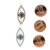 WOONEKY Fashionable Hair Clips 4pcs Evil Eye Hair Pin Set