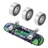 VGOL 8 Pcs 608-2RS 22mm Ceramic Skateboard Bearings Stainless Steel