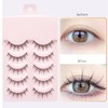 GRTUFOBA 5 Pairs False Eyelashes for Upper Eyelashes, Natural, Black