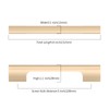 Asidrama 10 Pack 5 Inch(128mm) Champagne Copper Kitchen Cabinet Handles,