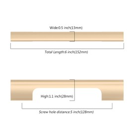 Asidrama 10 Pack 5 Inch(128mm) Champagne Copper Kitchen Cabinet Handles, Cabinet Pulls Kitchen Cabinet Hardware for Cupboard Drawer Pulls