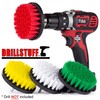 Drill Brush Attachment Power Scrubber Brush Set - 4in 4