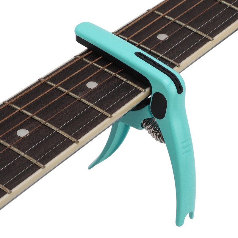 Metal Guitar Capo Tone Adjustment Tool with Pick Holder Stringed