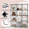 NAFORT Wire Cube Storage System, DIY Metal Grid Cube Storage
