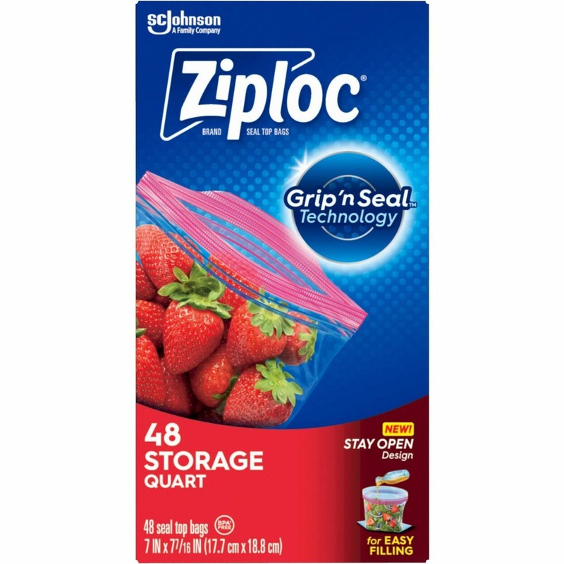 DRACB003103CT - Ziploc Double Zipper Storage Bags