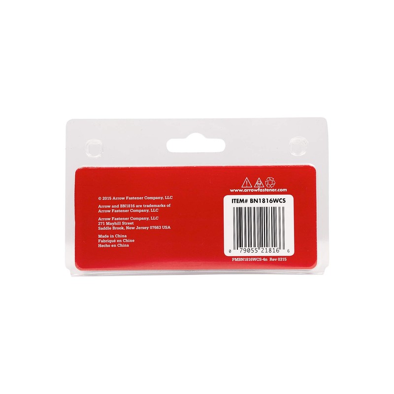 Arrow BN1816WCS 1-Inch White Brad Nails, 18-Gauge