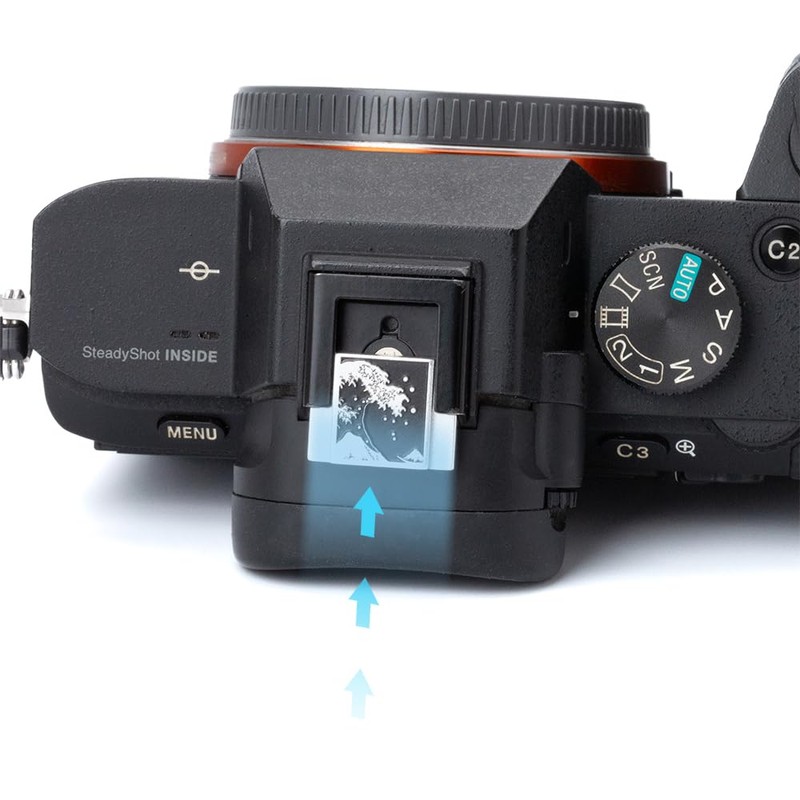 Kanagawa Wave Camera Hot Shoe Protective Cover Shutter Button for
