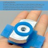 30 PCS 1/4"-20 Nylon Strut Channel Cone Nuts, Thickened Strut