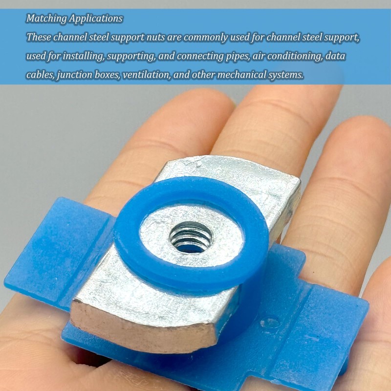 30 PCS 1/4"-20 Nylon Strut Channel Cone Nuts, Thickened Strut