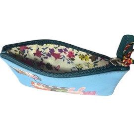 Pinky Selfie Dogs Ladies Leather Coin Purse by Mala Leather – Genuine Leather, Zip Top Closure, Cute Selfie Dog Design