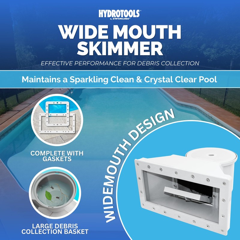 SWIMLINE HYDROTOOLS Standard Wide Mouth Above Ground Pool Skimmer Kit