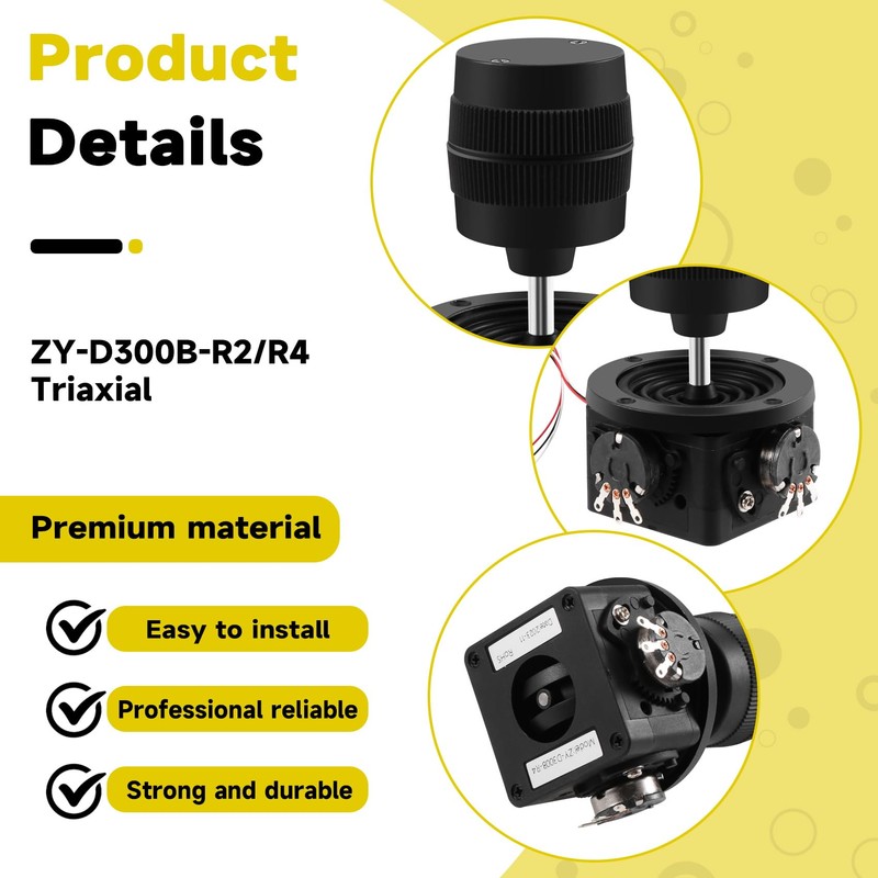 Bzocio -D300B-R4 3-3D Joystick Potentiometer, 10K Resistance