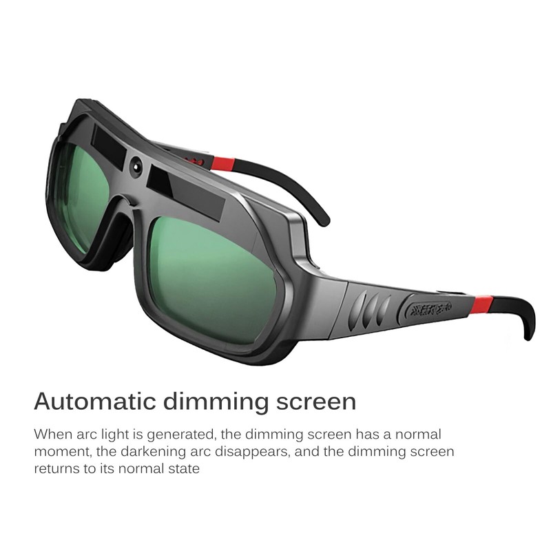 Auto Darkening Welding Goggles, Solar Welding Glasses Adjustable Comfort Welding