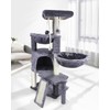 Smouatou Target 37.4 Grey Cat Tree Condo With Hammocks Scratching