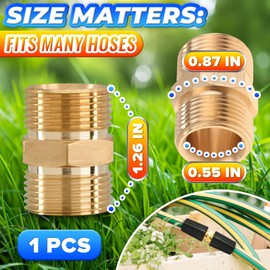 Male to Male Hose Adapter - M22 14mm Quick Connect, Pressure Washer Hose Coupler, 4500 PSI High-Pressure, Durable Brass Construction, Leak-Proof Design, Easy to Install for Home & Commercial Use
