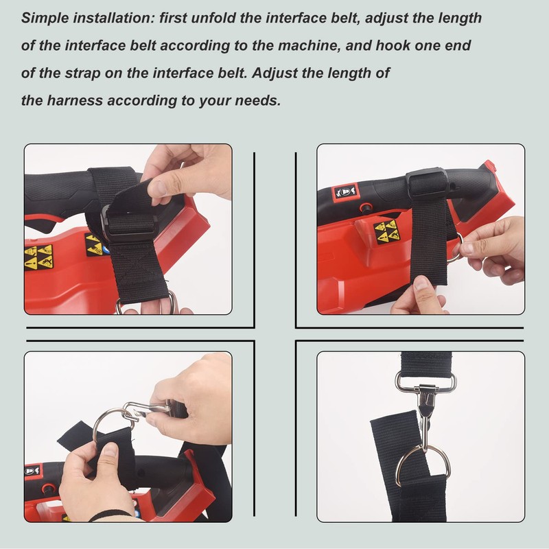 Trimmer Strap for Weed Eater Shoulder Strap Harness for Greenworks/DEWALT/EGO