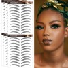 Aresvns Eyebrow Tattoo Black 66 Pairs! 4D Black Eyebrow tattoo