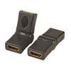 EFB-Elektronik HDMI Adapter, 2x HDMI-A,F.-Bu.,180° Swivelling,Black