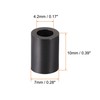 sourcing map Nylon Round Spacer Washer 4.2mm ID 7mm OD