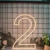 Lovewenying Neon Signs Number 2 Birthdays Decor Neon Lights Party