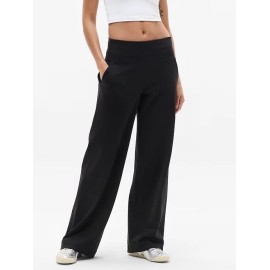 ATHLETA Venice High Rise Wide Leg Pant  XS X-Small | Black #982868 NEW