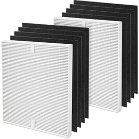 Colorfullife AP-1512HH True HEPA Replacement Filter H13 Compatible with Coway Airmega AP-1512HH Air Purifier and Airmega 200M Air Purifier, Item NO #3304899 (2 HEPA + 8 Carbon Filters)