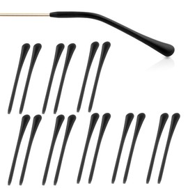AUEAR, 10 Pairs Glasses End Tips Anti-Slip Silicone Ear Sock Pieces Tube Sleeve Eyeglass Replacement Temple