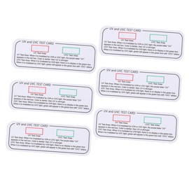 Gatuida 6pcs Uv Test Uvc Detector Card Light Testing Strips Uv Detection Indicator Indoor Test Strip And Uvc Test Card Uvc Tester Testing Cards Uv Meter Sensor Beard Paper