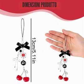 YIPFEN 1 pezzo simpatici ciondoli per cellulare, ciondolo per telefono, cinghie, portachiavi, ciondolo per fotocamera, ciondolo per cellulare, collana per cellulare