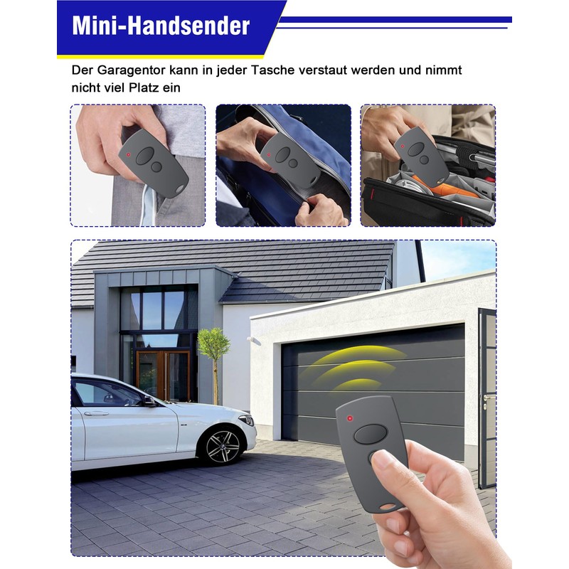 868MHz Handheld Transmitter for Marantec Digital 302, 304, 382, 384,