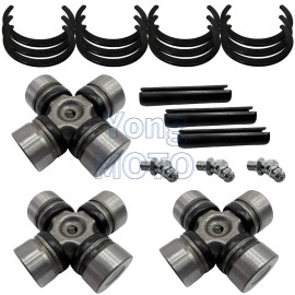 JINFANNIBI 3 Packs Front & Rear Prop Shaft U-Joints Kit for Polaris RZR 1000 XP 4 2014-2023