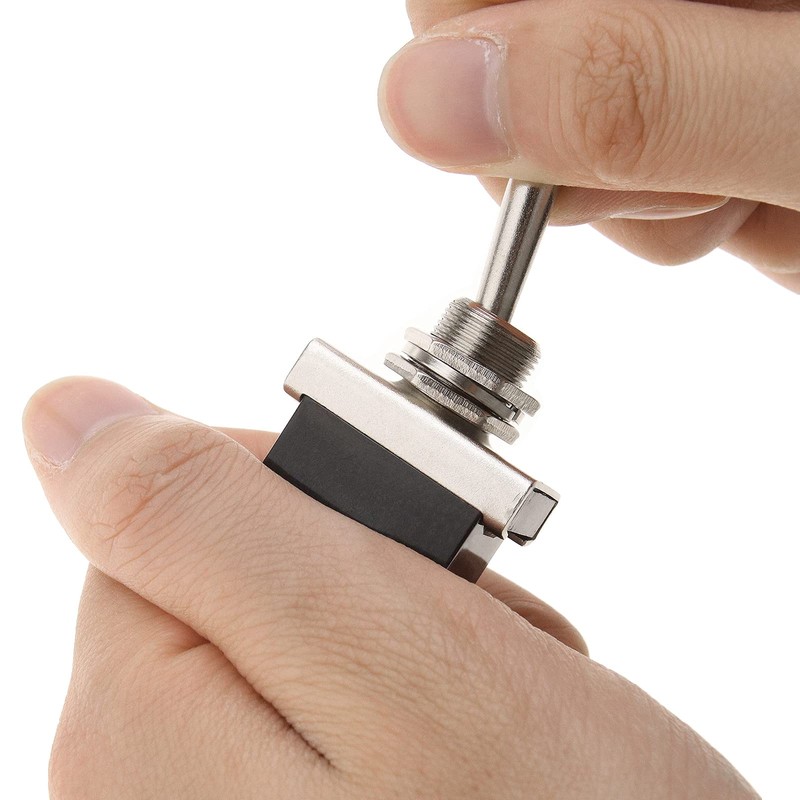 EMSea 2 Pcs 3 Pins ON-Off-ON SPDT Toggle Switch with