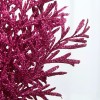 Factory Direct Craft Fuchsia Glitter Leaves Sprays | Set of