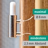 wolfcraft Door leaf mounting set, 3674000, steel lifting bar, guide